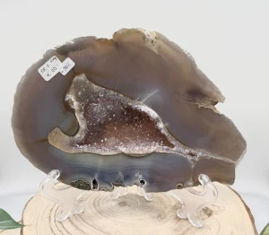 Agaat met Amethist schijf #2